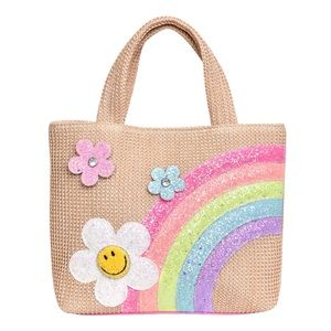 NWT Daisy Straw Tote Bag